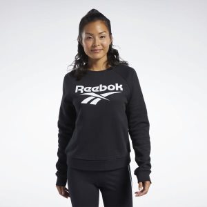 Reebok Classic Vector Crew Sweatshirt Damen - Schwarz - DE 459-CGQ